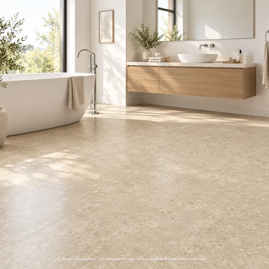 Karndean Art Select Sabbia Ceppo in Bathroom