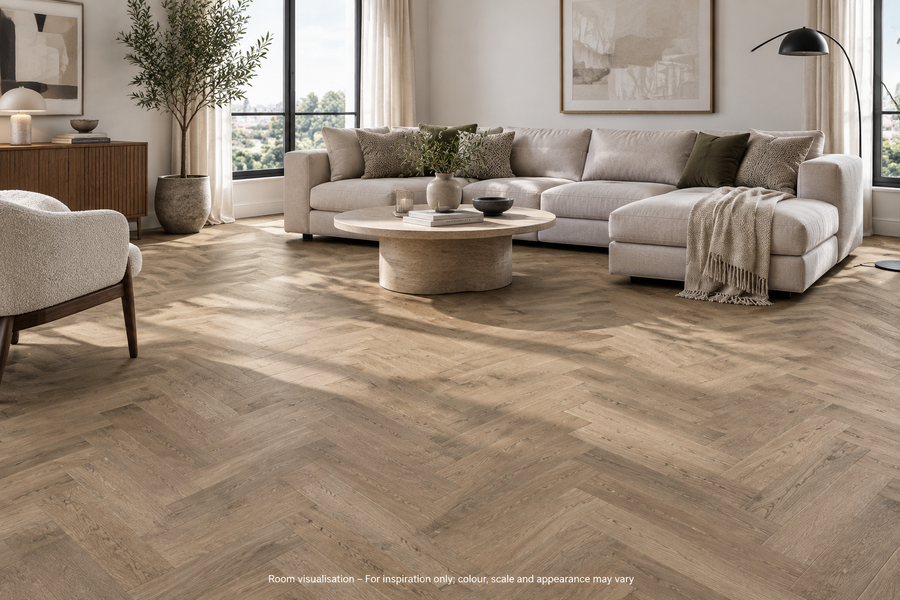Karndean Art Select Parquet Salon Oak in Living room