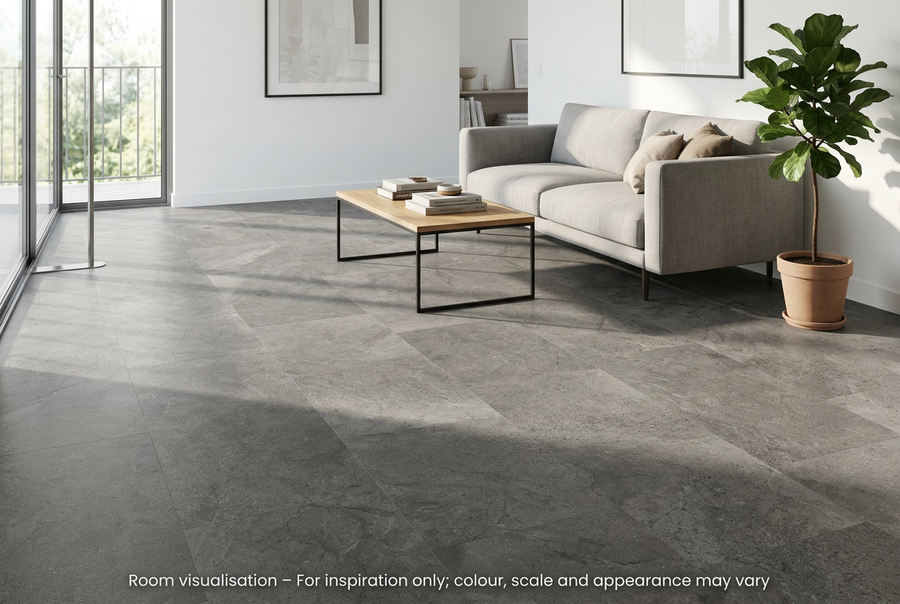 Karndean Knight Tile Rigid Core Cumbrian Stone in Living room
