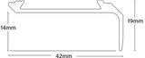 Interfloor Standard Aluminium Squaredge 14mm