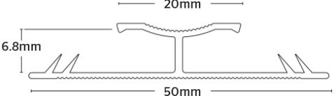 Interfloor Standard Aluminium - Dualgrip