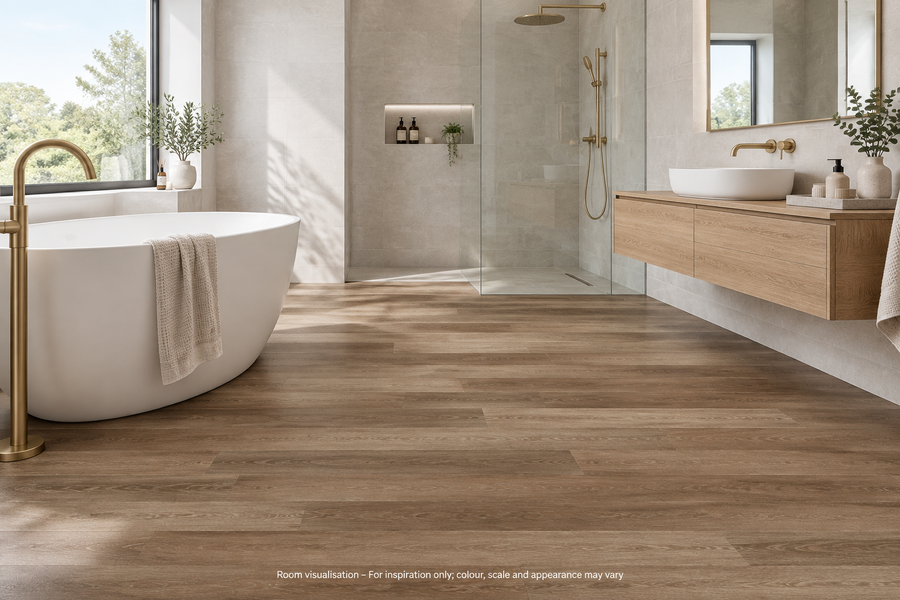 Karndean Art Select Summerhouse Ash in Bathroom