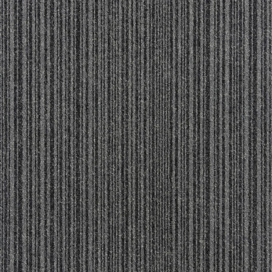 Burmatex Go To Coal Grey Stripe Carpet Tiles