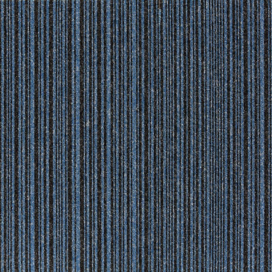 Burmatex Go To Sky Blue Stripe Carpet Tiles