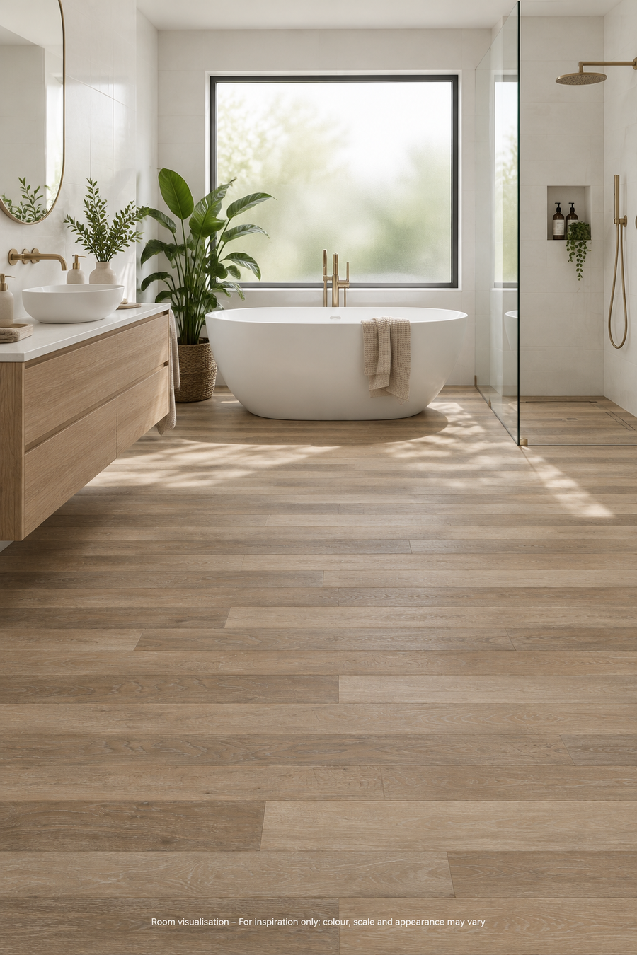 Karndean Art Select Tolsford Ash in Bathroom