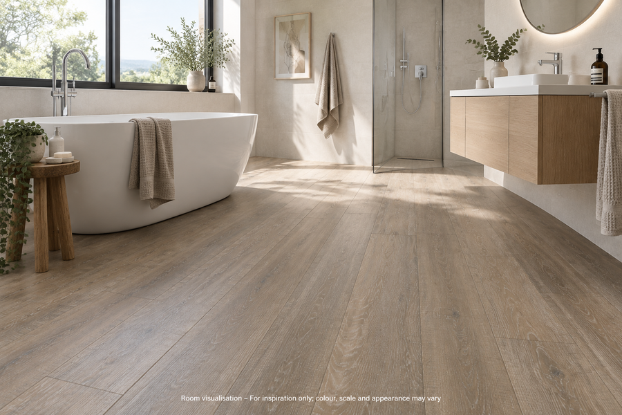 Karndean Art Select Tweed Oak in Bathroom
