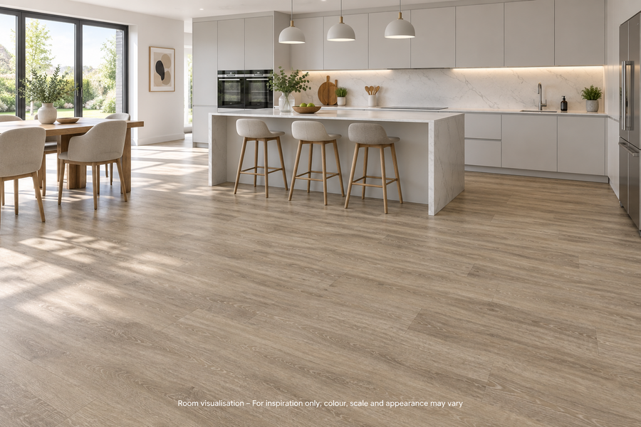 Karndean Van Gogh Baltic Washed Oak in Kitchen