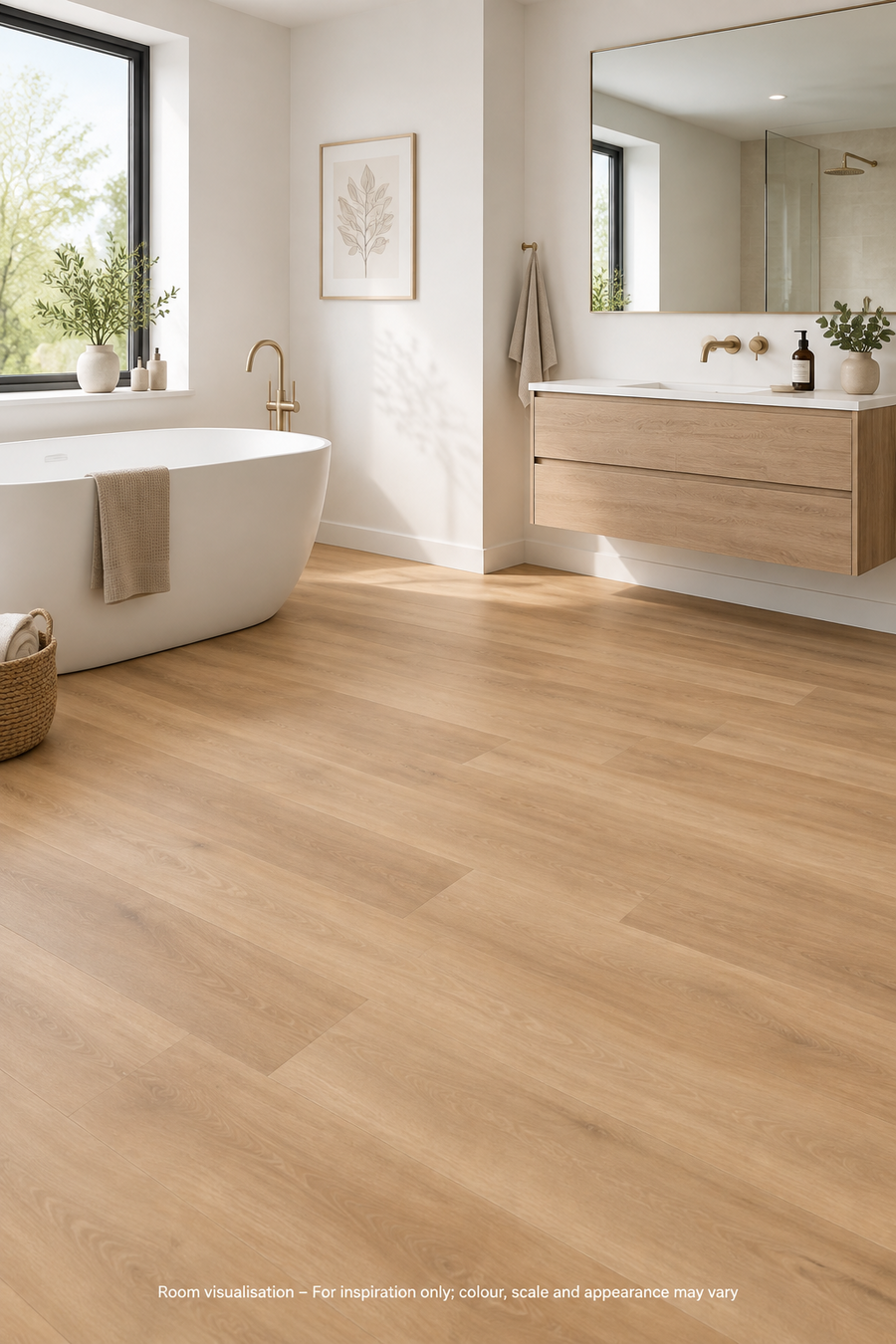 Karndean Van Gogh Warm Ash in Bathroom