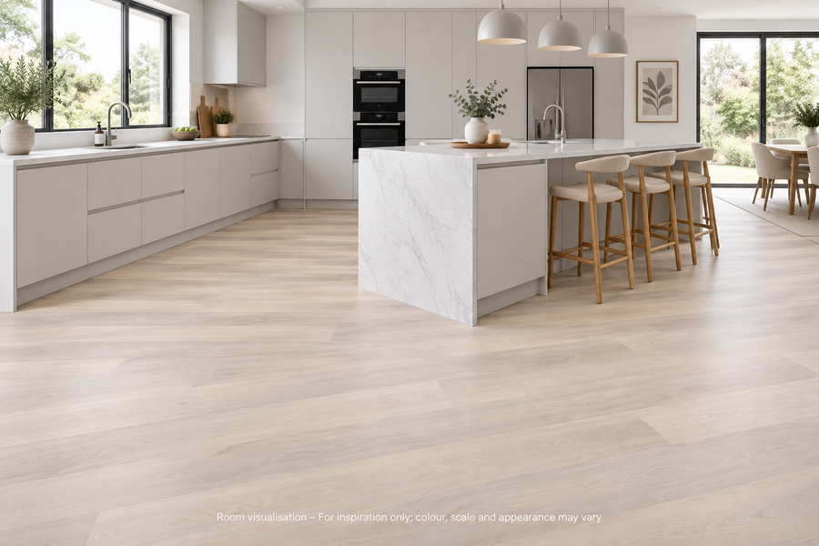 Karndean Van Gogh Texas White Ash in Kitchen