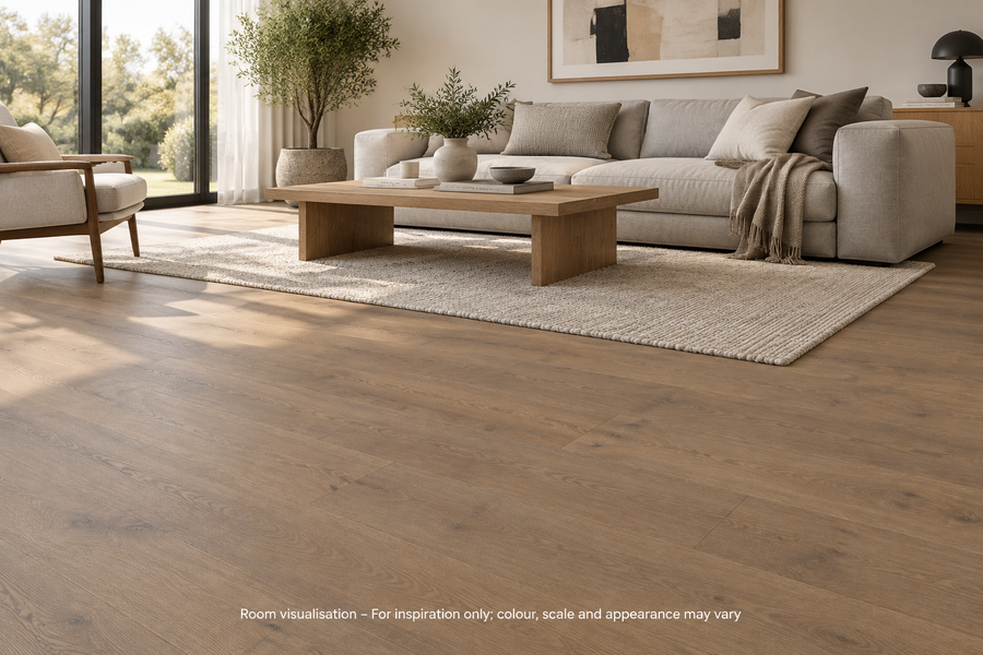 Karndean Van Gogh Smoked Butternut in Living room