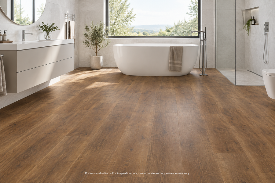 Karndean Van Gogh Antique French Oak in Bathroom