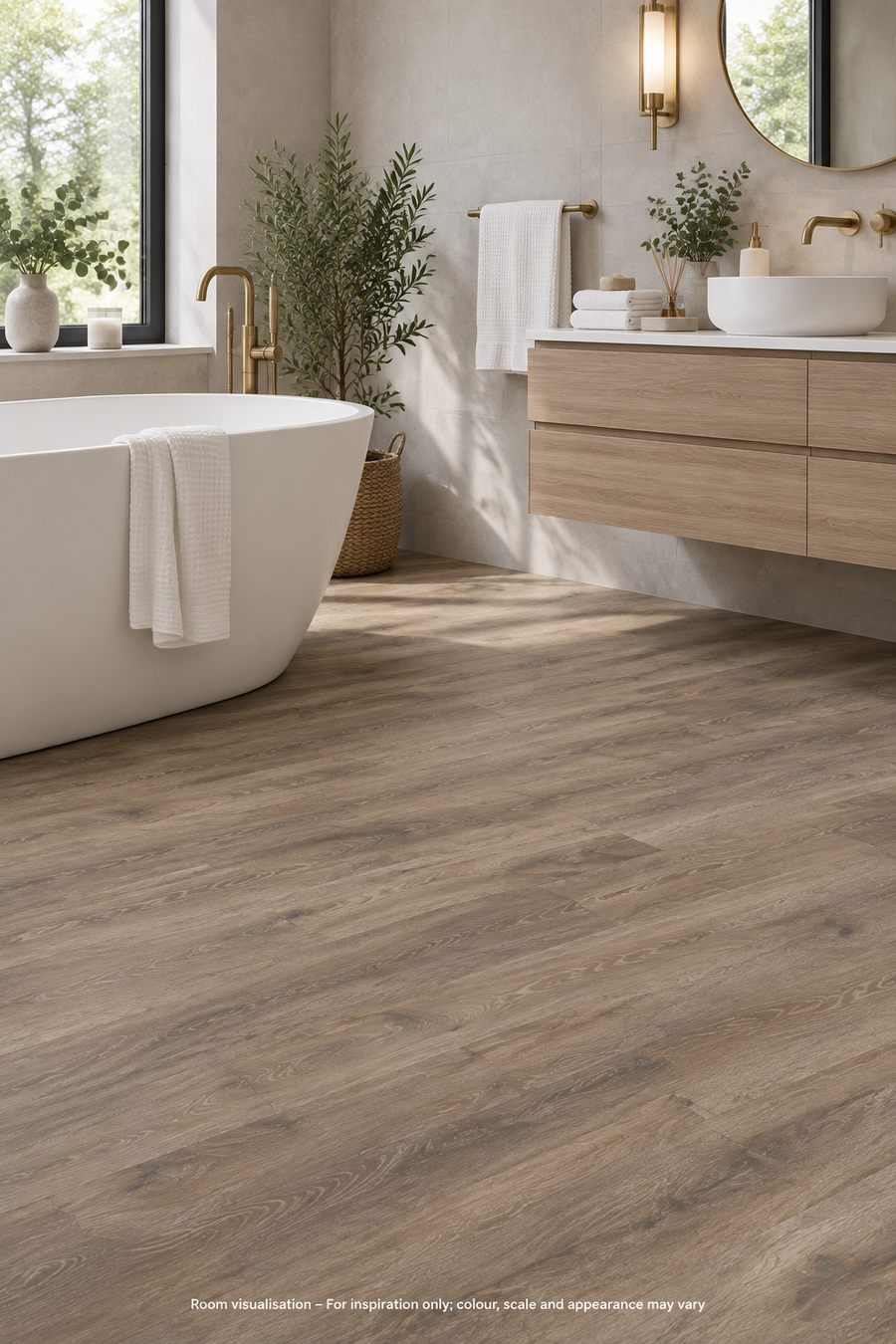 Karndean Van Gogh Baltic Mistral Oak in Bathroom