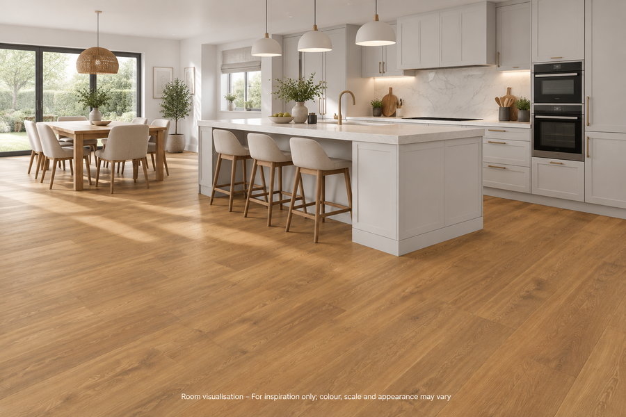 Karndean Van Gogh Glenmore Oak in Kitchen