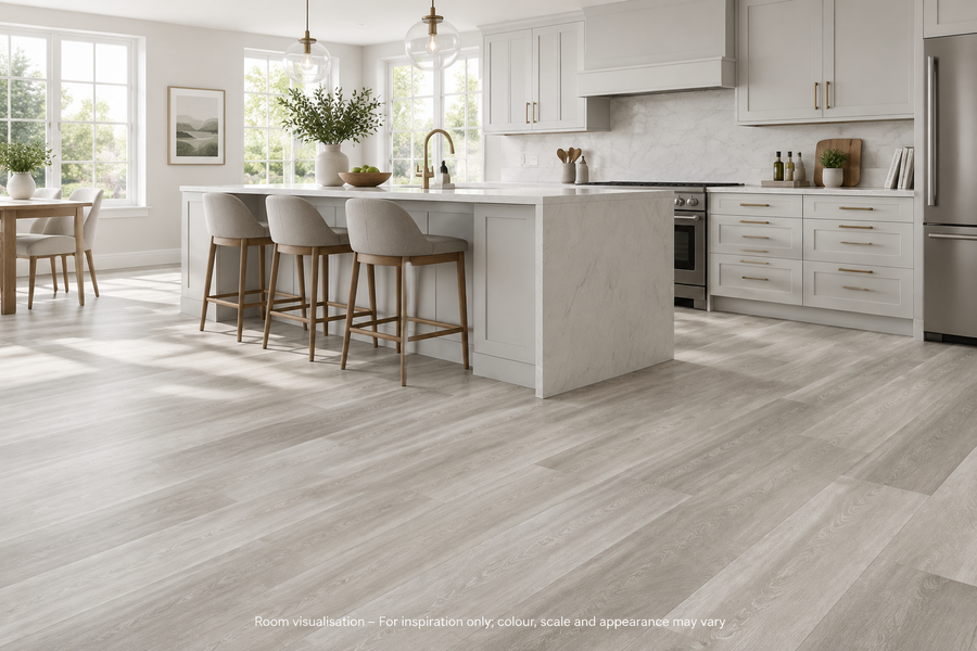 Karndean Van Gogh Texas Grey Ash in Kitchen