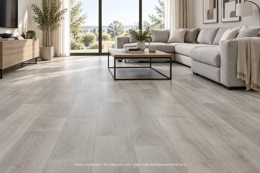 Karndean Van Gogh Texas Grey Ash in Living room