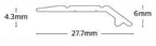 Interfloor Standard Aluminium Vinyl Edge Screw 6mm