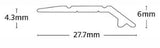 Interfloor Standard Aluminium Vinyl Edge Screw 6mm