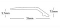 Interfloor Standard Aluminium Vinyl Edge Screw 7.5mm