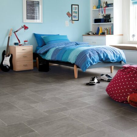Thumbnail image of Art Select Stone Slate Corris Square laid in an irregular/random pattern in a teenager bedroom