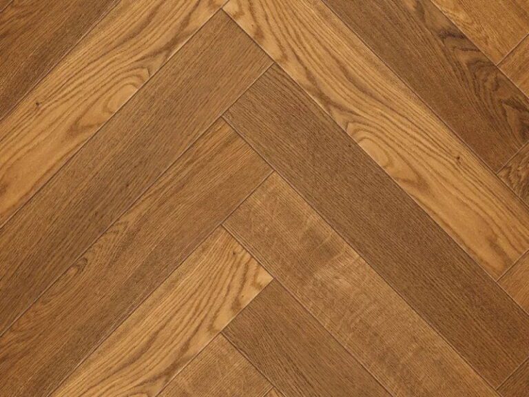 Elka 14mm Real Wood Herringbone Honey Smoked Oak