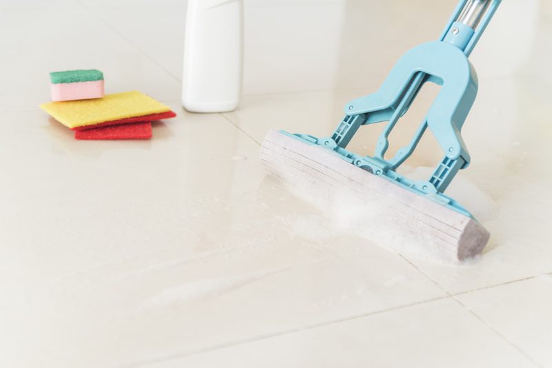 how to clean flooring tiles