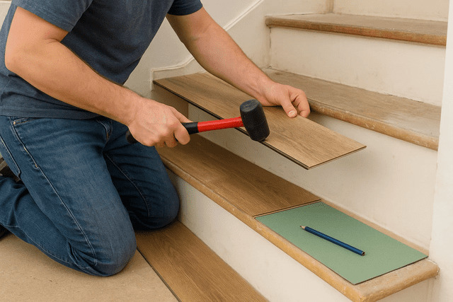 how to install laminate flooring on stairs