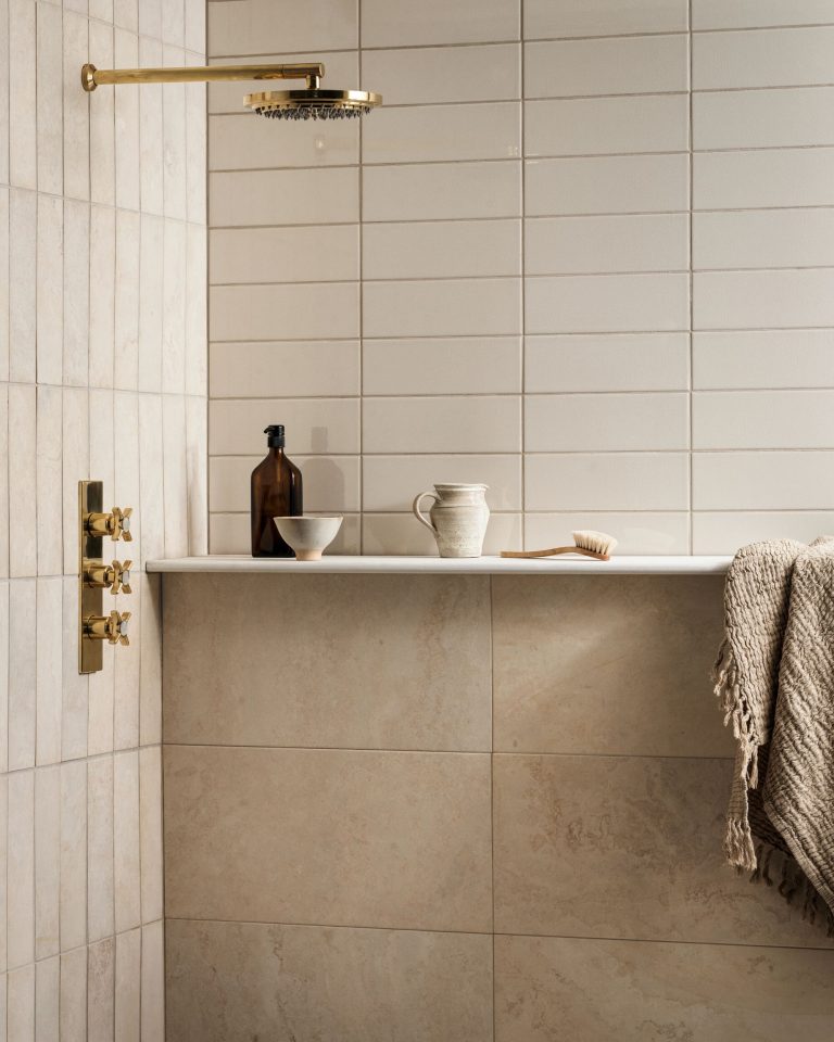 FIRED EARTH Louvre Brushed Marble 600mm x 300mm Tile