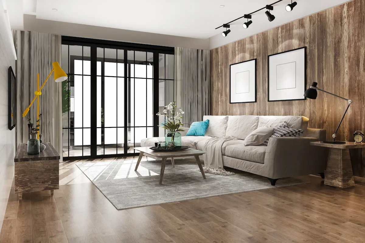 how to style oak karndean flooring with modern furniture