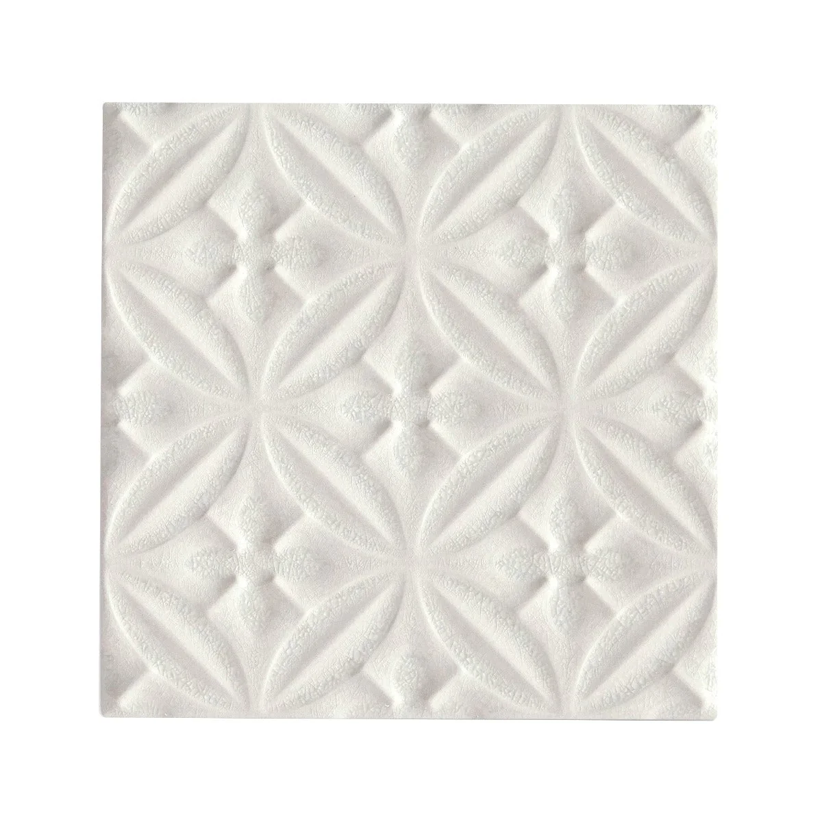 FIRED EARTH Alhambra White Decor 150mm x 150mm - Image 2