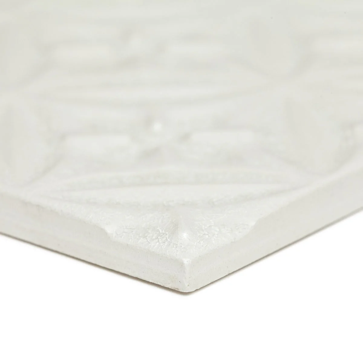 FIRED EARTH Alhambra White Decor 150mm x 150mm - Image 3