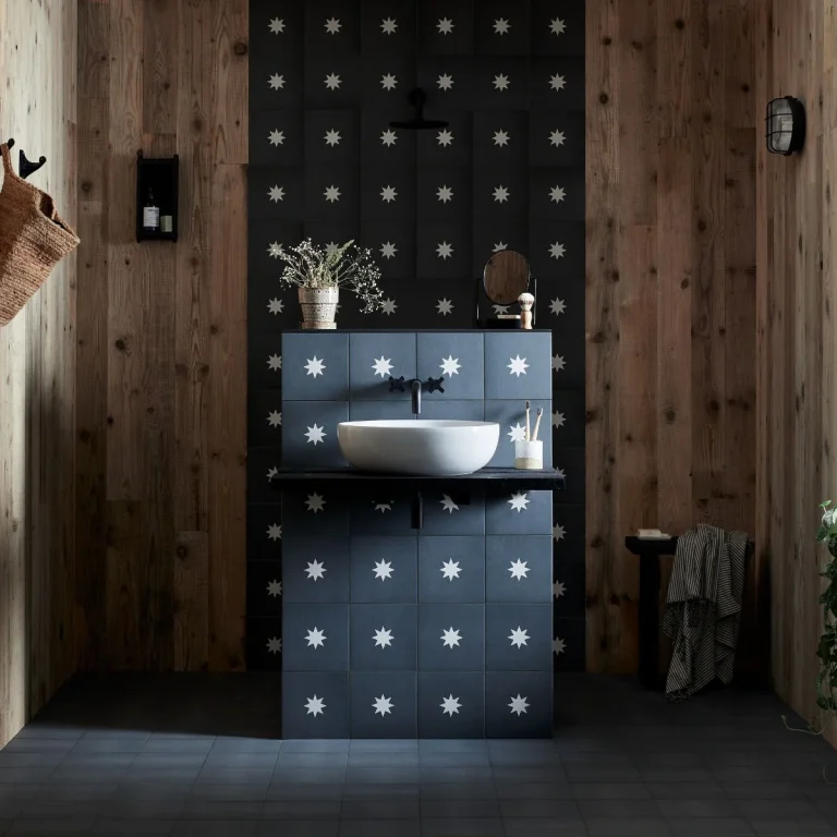 FIRED EARTH Bert & May Navy Luna Porcelain