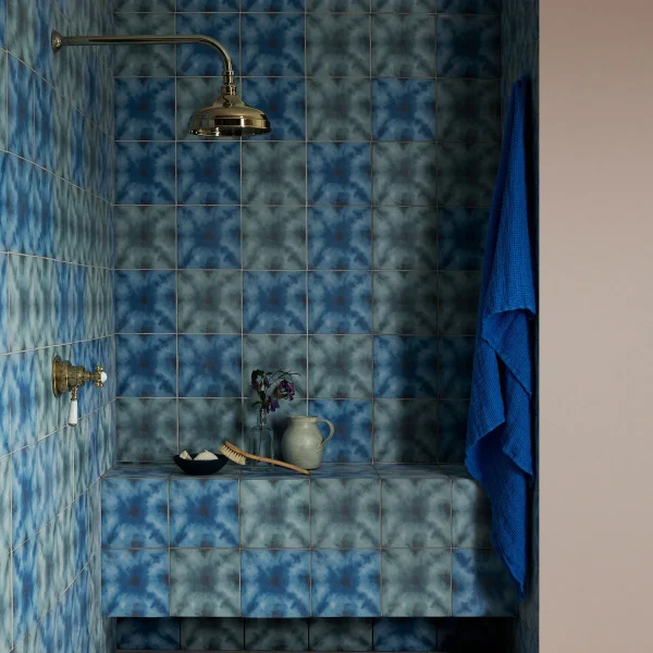 FIRED EARTH Designers Guild Shibori Duck Egg