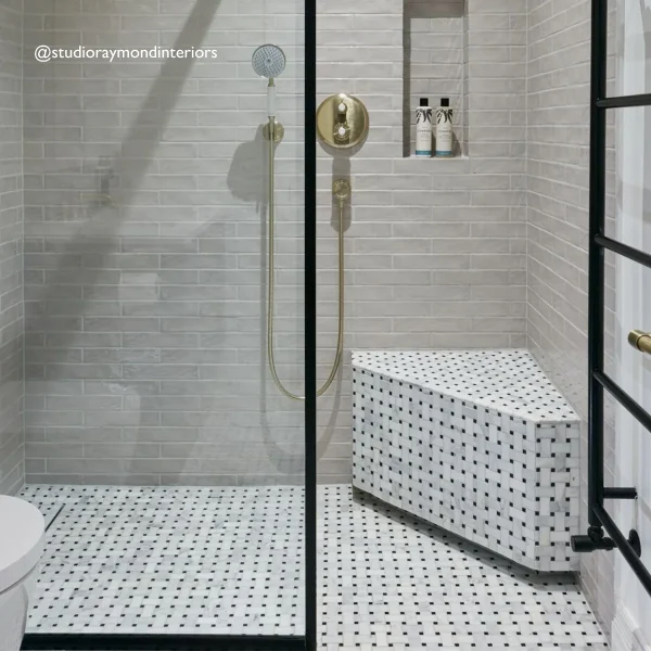FIRED EARTH East Hampton Honed Basketweave Mosaic