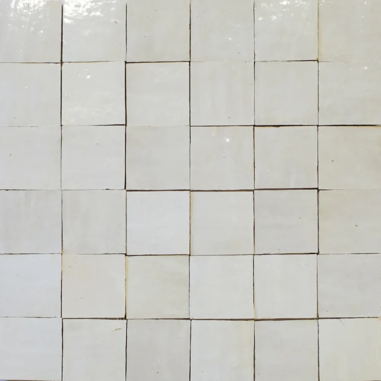FIRED EARTH Medina Pure White Zellige Square