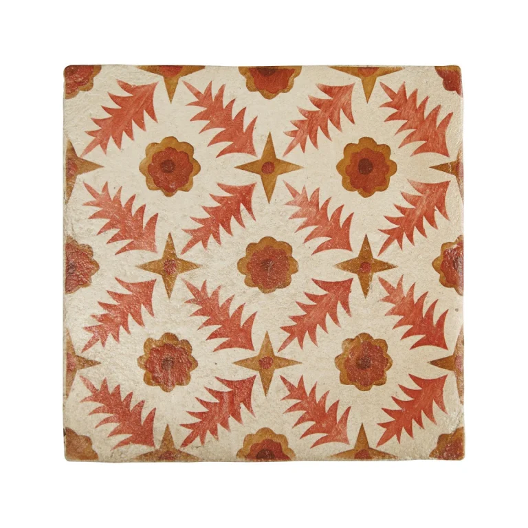 FIRED EARTH Neisha Crosland Atlas Pine Flower Paprika