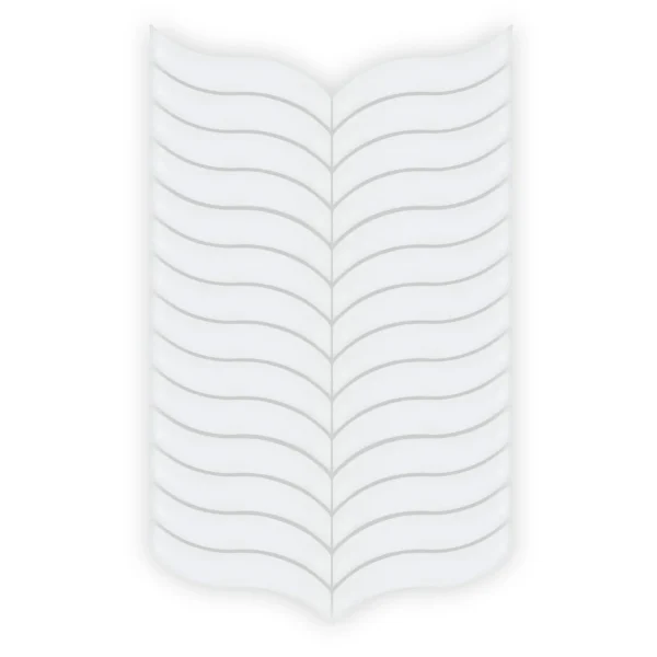 FIRED EARTH Nordic Glass Bergen Snow Mosaic - Image 3
