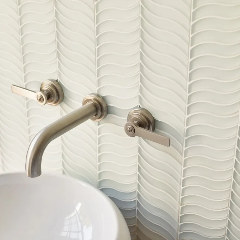 FIRED EARTH Nordic Glass Bergen Snow Mosaic