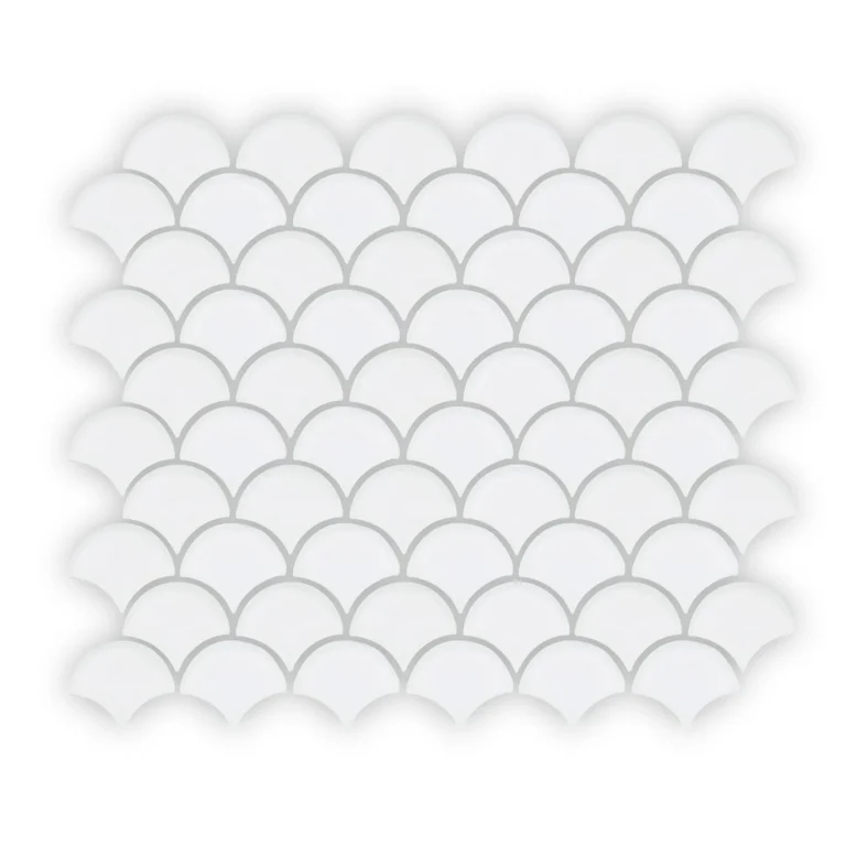 FIRED EARTH Nordic Glass Tromso Snow Mosaic