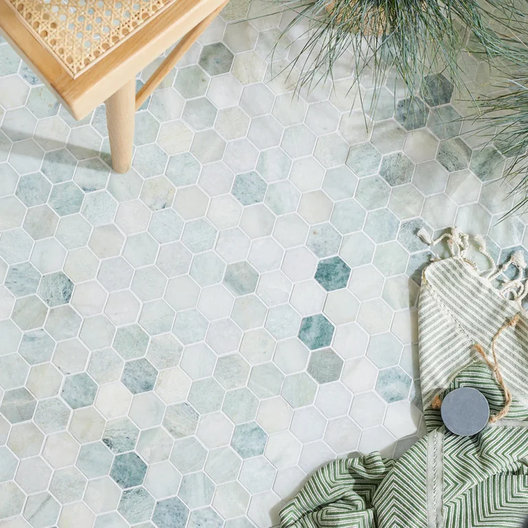 FIRED EARTH North Haven Hexagon Mosaic