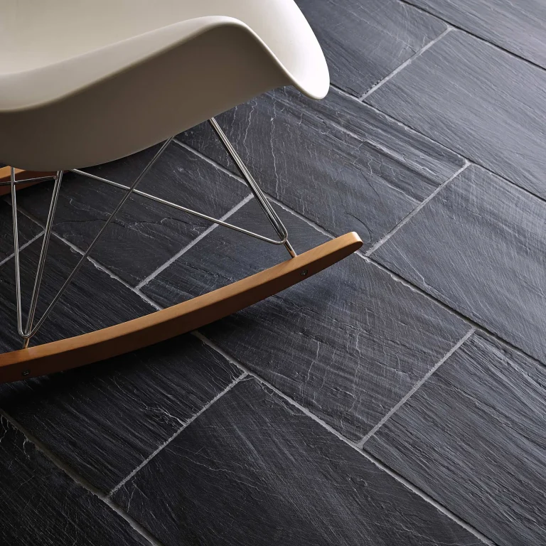 FIRED EARTH Spanish Black Slate Chipped Edge
