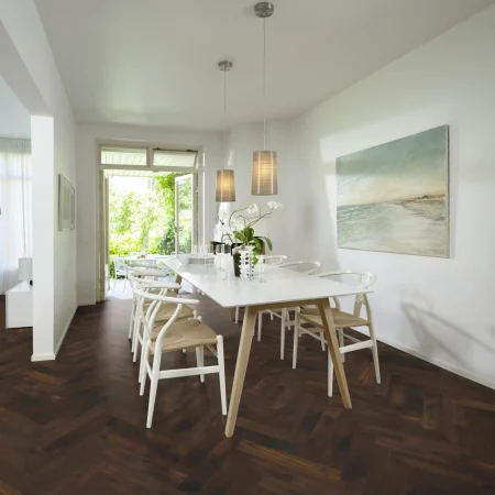 Kährs Engineered Wood Oak Herringbone CD Smoked Dark