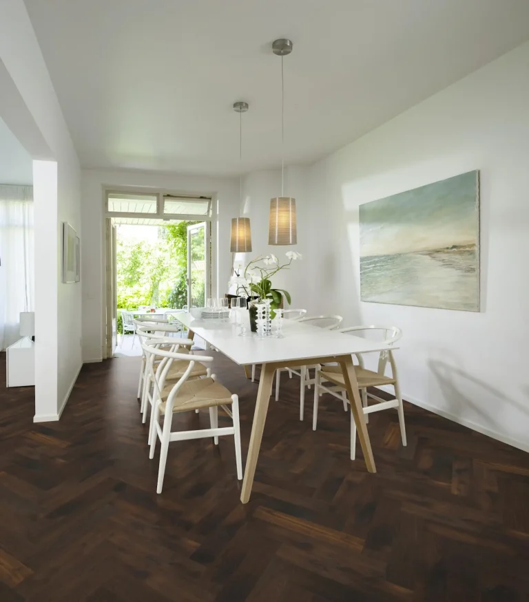 Kährs Engineered Wood Oak Herringbone CD Smoked Dark