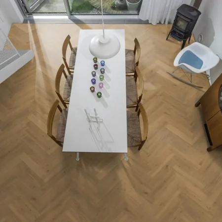 Kährs Engineered Wood Oak Herringbone CD Smoked Grey