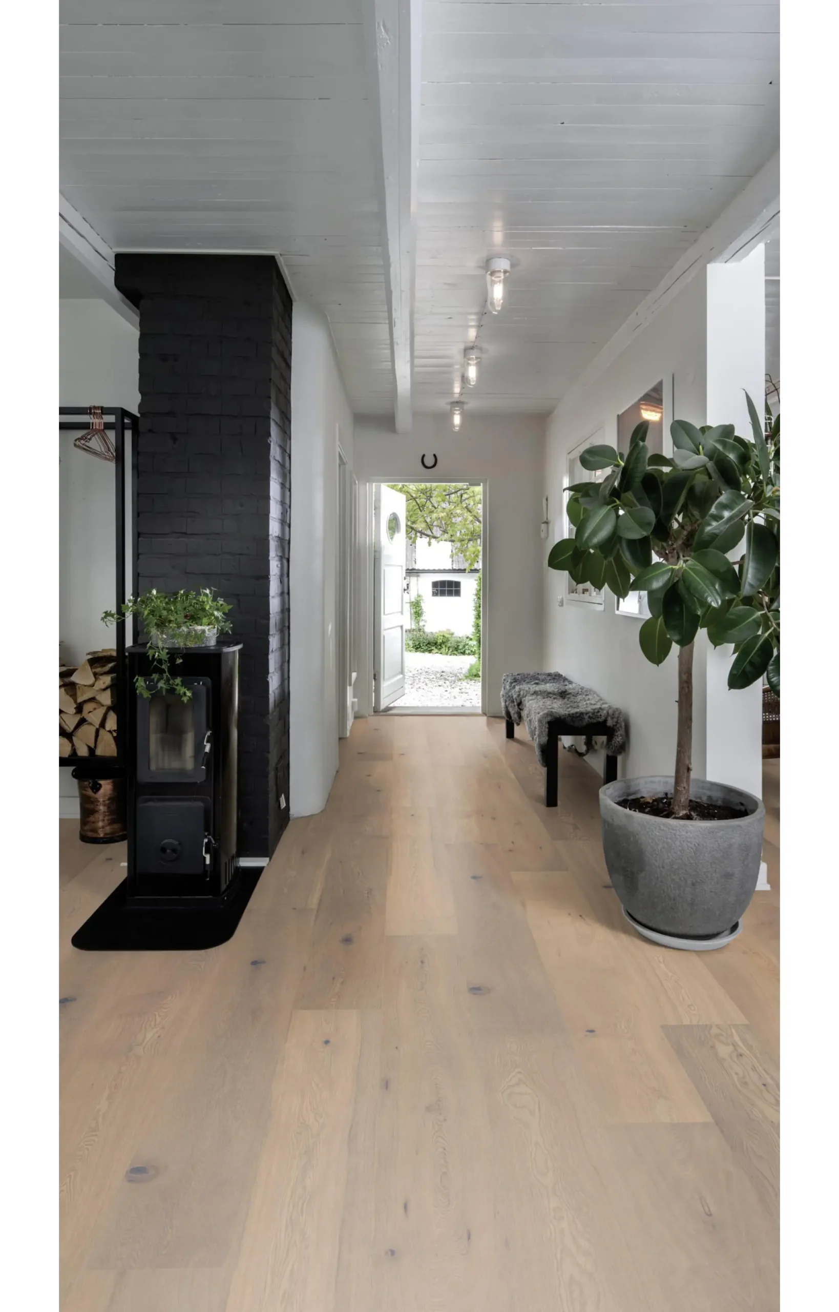 Kährs Engineered Wood Texture Oak 1 Strip White - Image 2