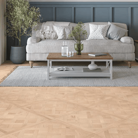 Montique Bavarian Forest Basket Weave Banquet Engineered Wood