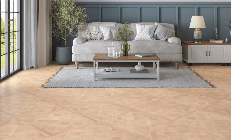 Montique Bavarian Forest Basket Weave Banquet Engineered Wood