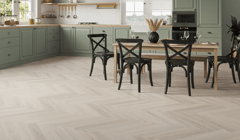 Montique Amazon Click Herringbone Compton Oak Luxury Vinyl Tile