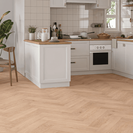 Montique Amazon Click Herringbone Farnham Oak Luxury Vinyl Tile