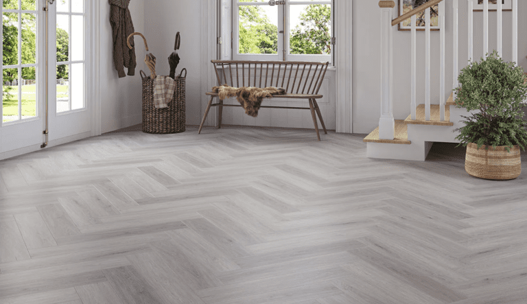 Montique Daintree Click Herringbone Kynance Oak Luxury Vinyl Tile