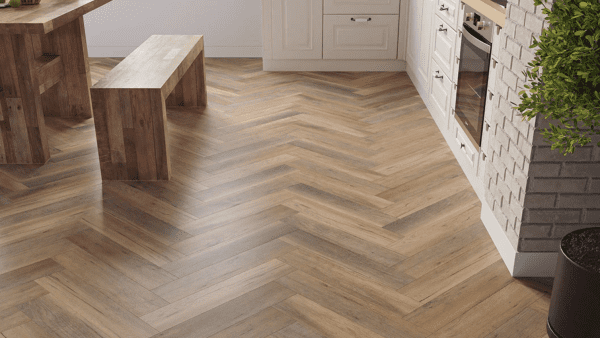 Montique Click 6.5 Herringbone Marazion Oak Luxury Vinyl Tile 2 Montique Click 6.5 Herringbone Marazion Oak Luxury Vinyl Tile 2